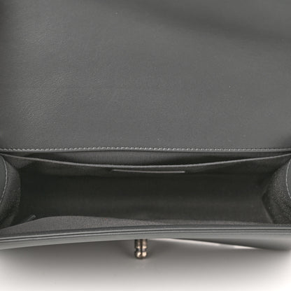 Chanel Lambskin Quilted Medium Boy Flap Dark Grey 3 of 8