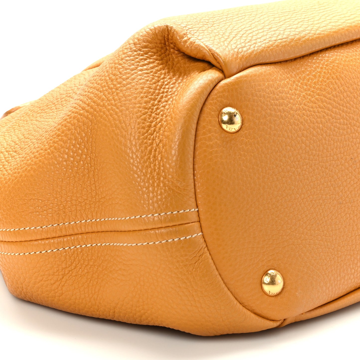 Vitello Daino Shoulder Bag Ocra