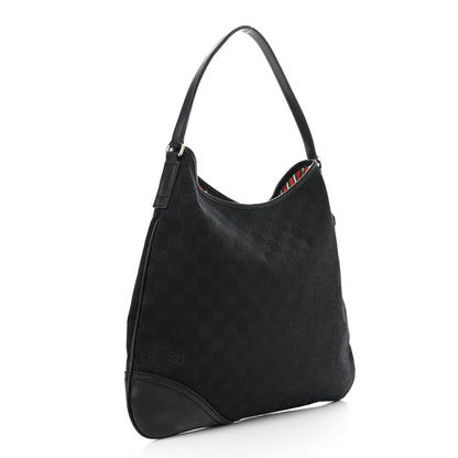 Gucci Monogram Medium New Britt Hobo Black 3 of 11