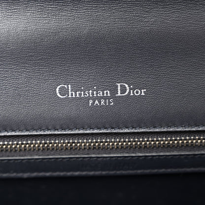Christian Dior Metallic Patent Micro-Cannage Medium Diorama Flap Bag Silver 6 of 12