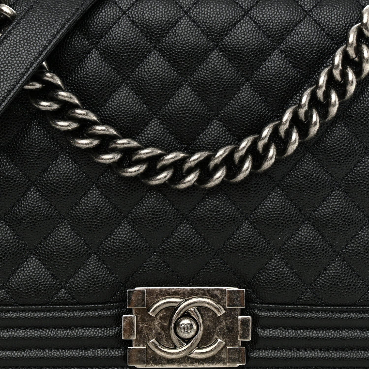 Chanel Caviar Quilted New Medium Boy Flap Black 8 of 11