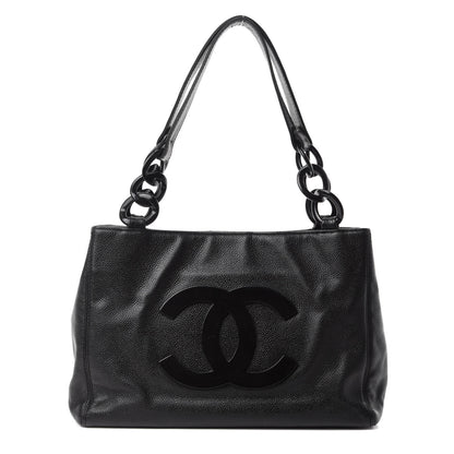 Chanel Caviar CC Tote Black 1 of 12