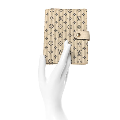 Louis Vuitton Mini Lin Croisette Small Ring Agenda Blue 2 of 8