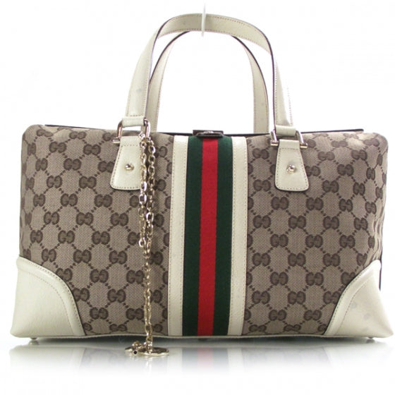Gucci Monogram Large Treasure Boston 1 of 12