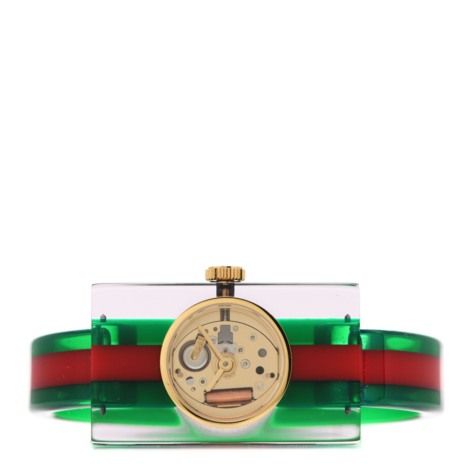 Gucci Stainless Steel Plexiglass 24mm Quartz Watch 2 of 5