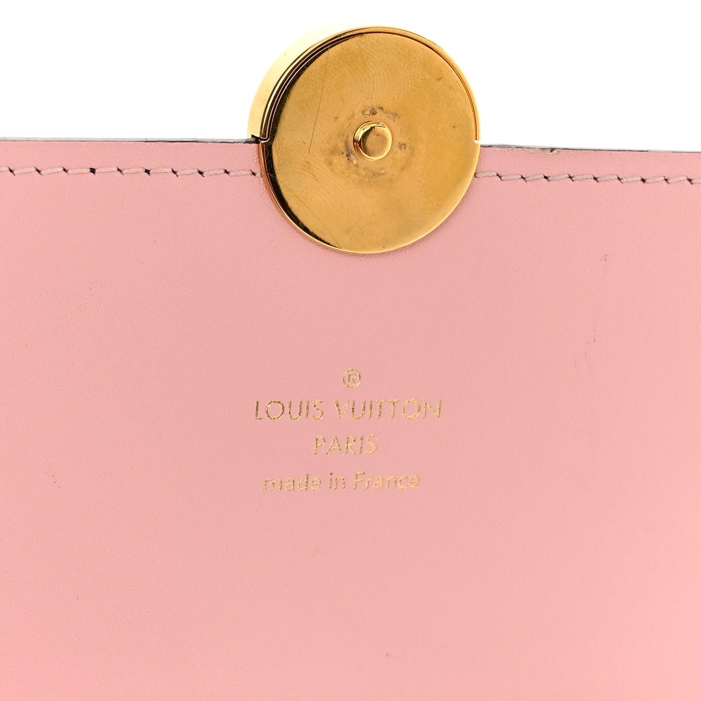 Monogram Flore Chain Wallet Rose Ballerine