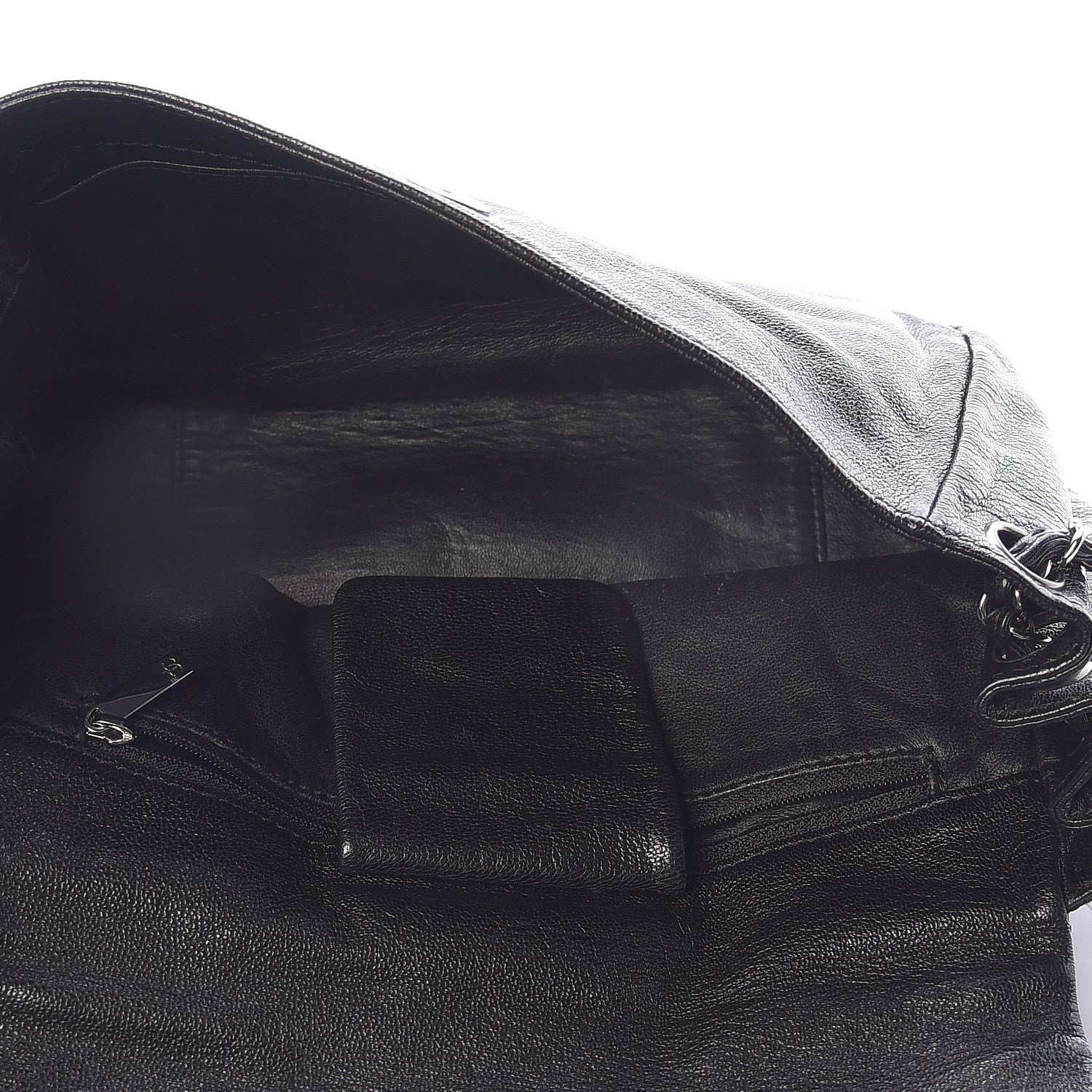 Chanel Metallic Goatskin Luxe Ligne Flap Black 7 of 12