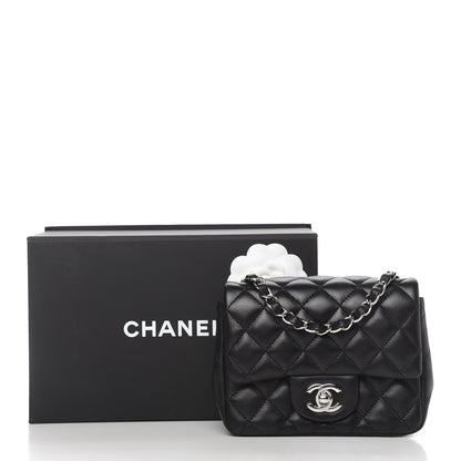 Chanel Lambskin Quilted Mini Square Flap Black 11 of 11