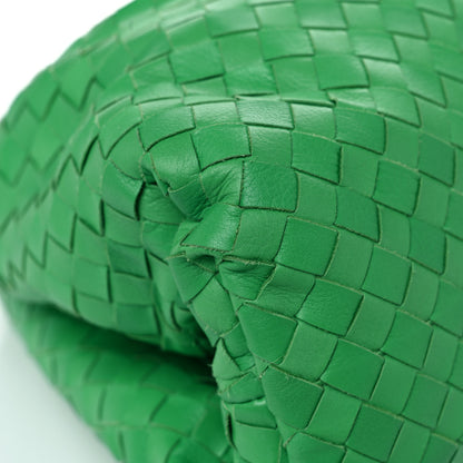 Bottega Veneta Nappa Maxi Intrecciato The Pouch Oversized Clutch Racing Green 9 of 12