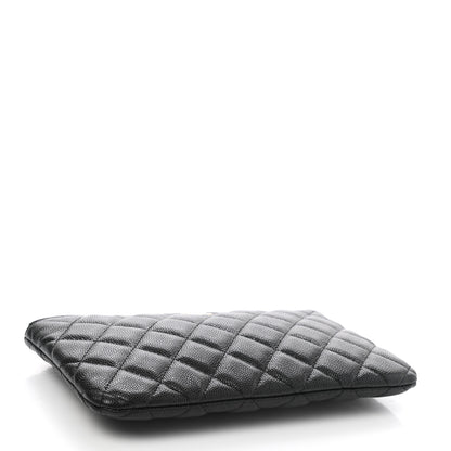 Chanel Caviar Quilted Cosmetic Case Black 4 of 7