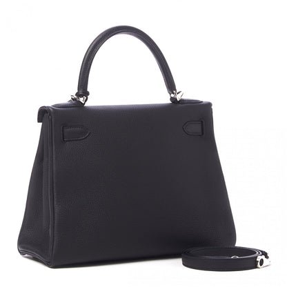 Hermes Togo Kelly Retourne 28 Black 3 of 34