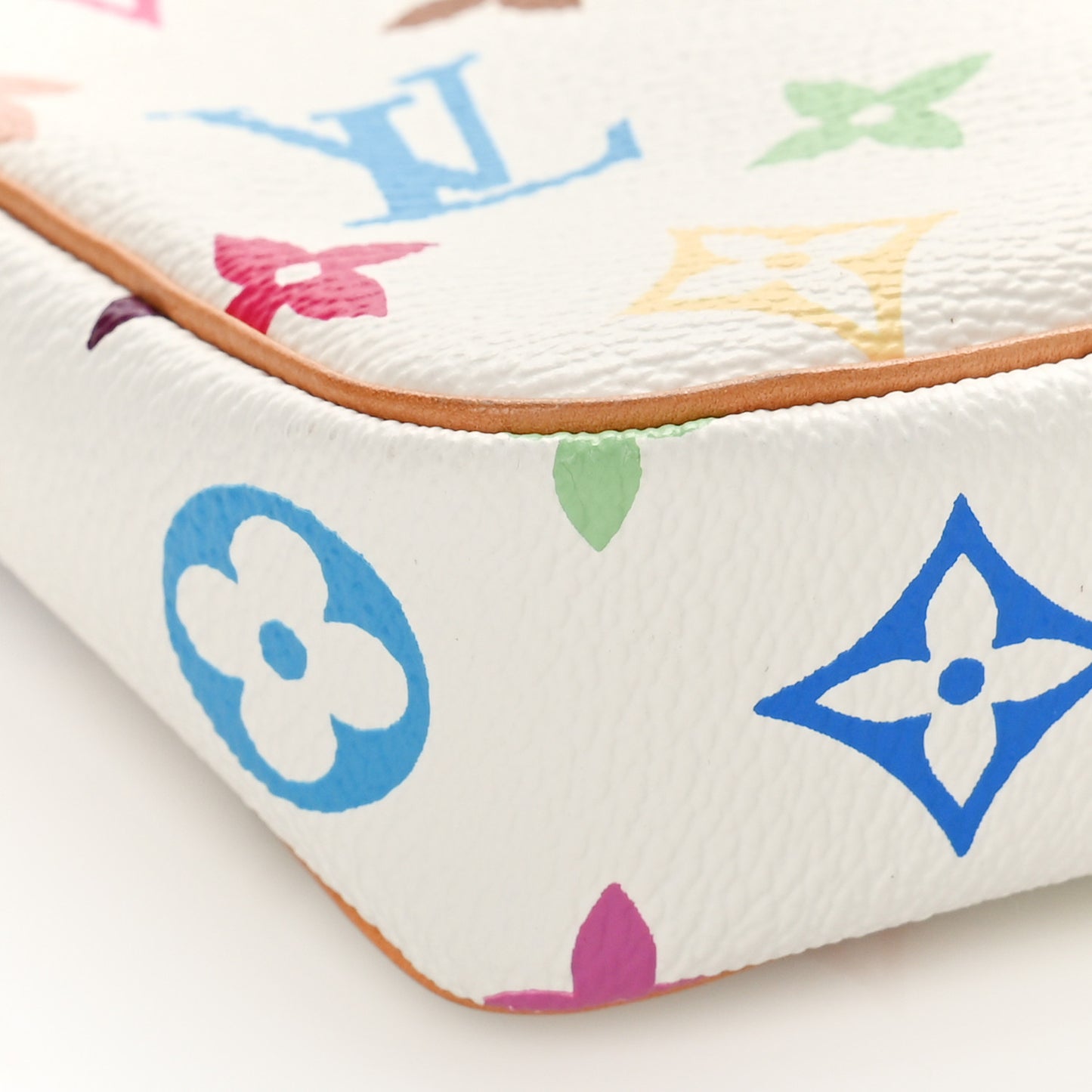 Monogram Multicolor Pochette Accessories White