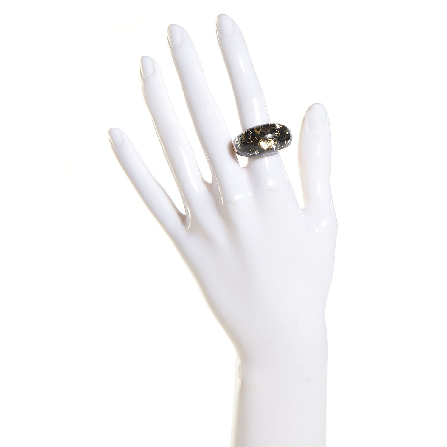 Louis Vuitton Inclusion Ring S Black 5.5 2 of 5