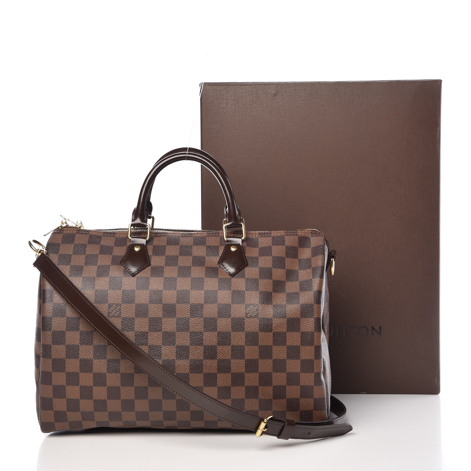 Louis Vuitton Damier Ebene Speedy Bandouliere 35 12 of 12