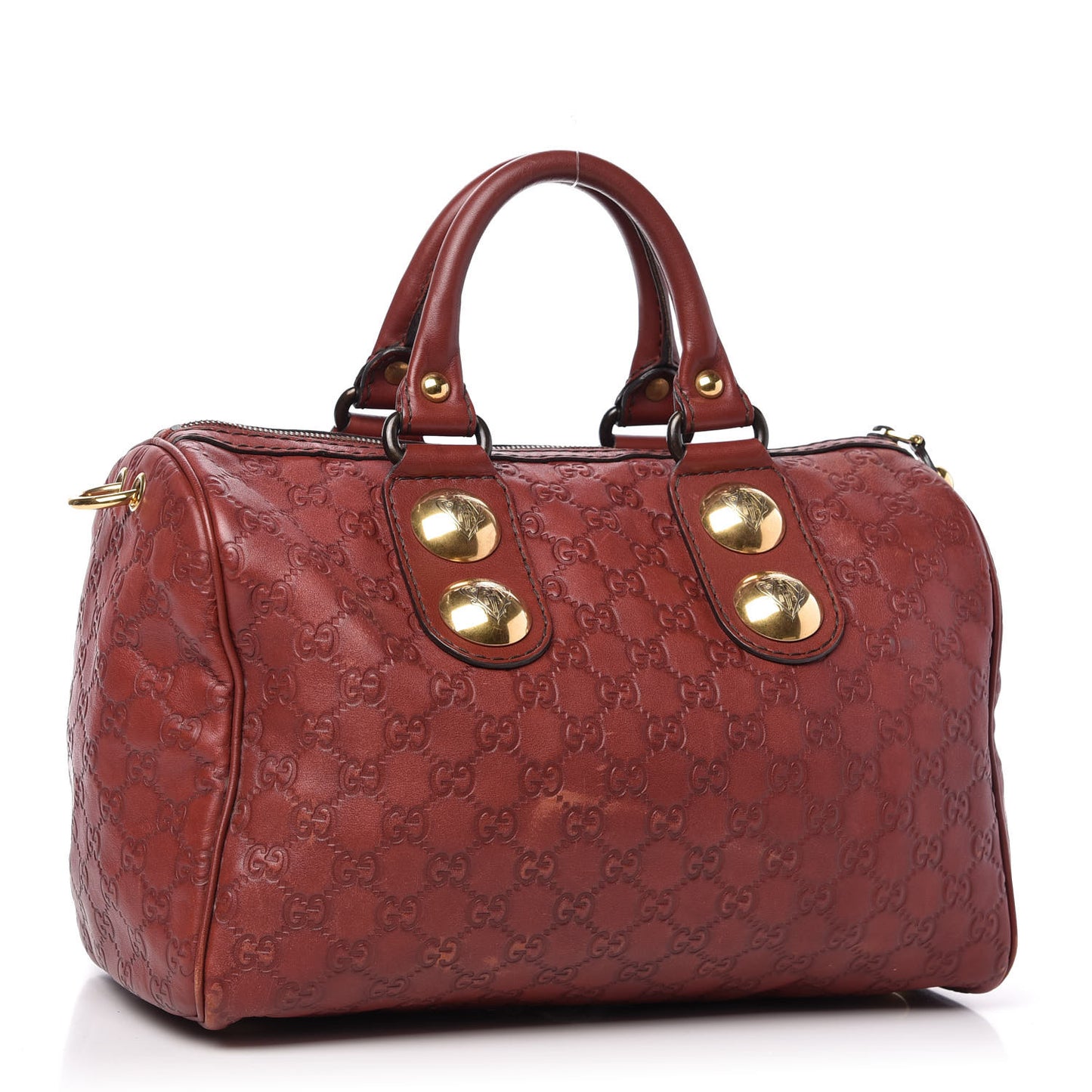 Guccissima Medium Babouska Boston Red