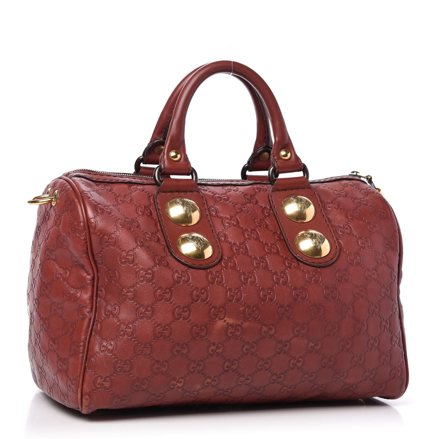 Gucci Guccissima Medium Babouska Boston Red 3 of 9