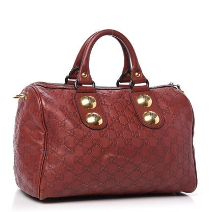Gucci Guccissima Medium Babouska Boston Red 3 of 9