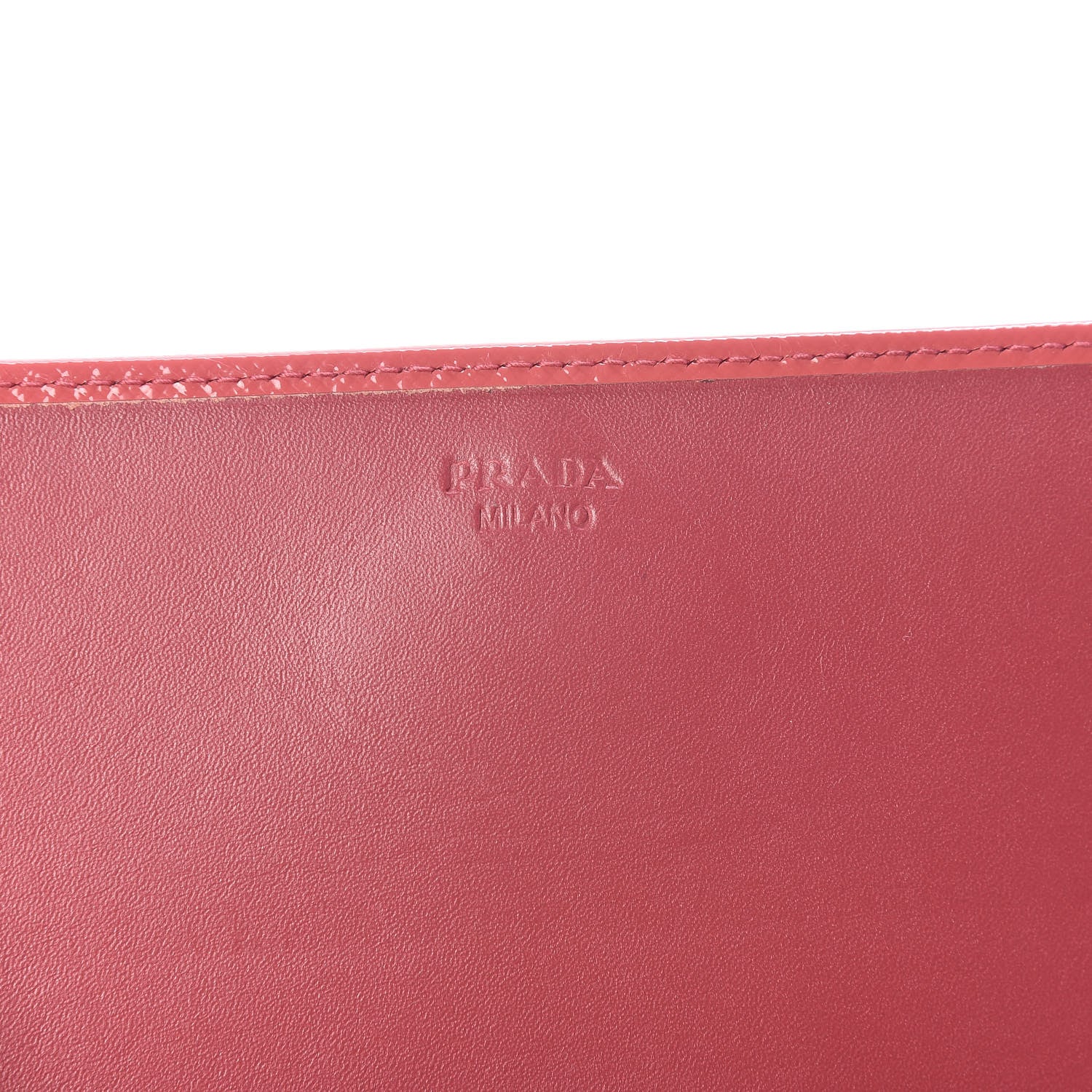 Prada Saffiano Vernice Metal Oro Chain Wallet 8 of 27