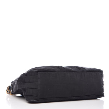 Fendi Zucca Enamel Mia Shoulder Bag Black 4 of 9