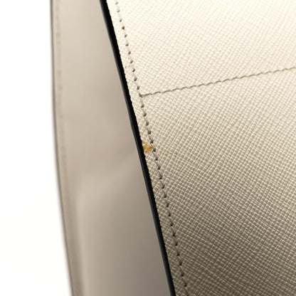 Prada Saffiano City Calfskin Greche Paradigme Bag White Black 13 of 15