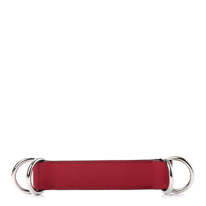 Hermes Tadelakt Belt Scarf Loop Rouge Vif 1 of 4
