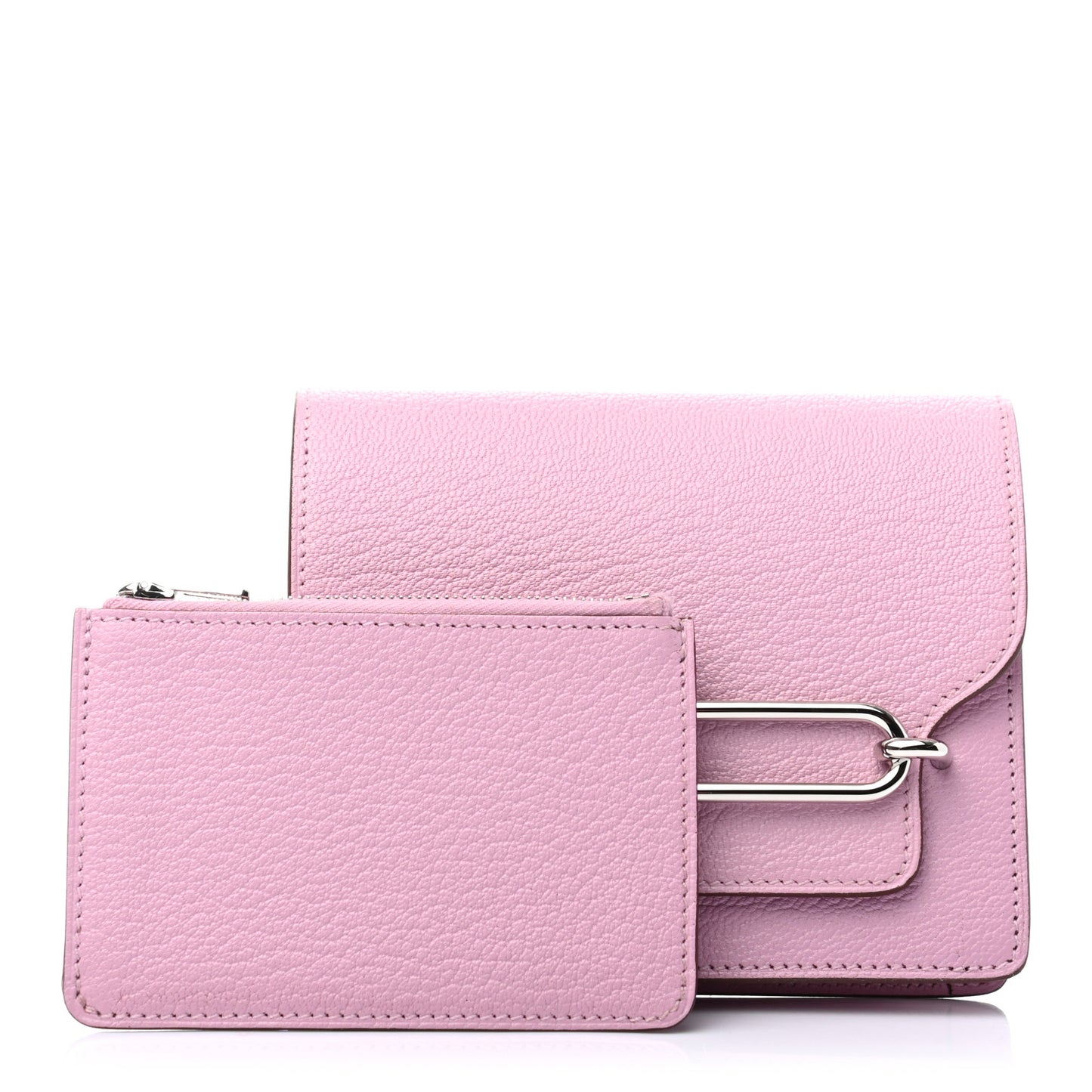 Chevre Mysore Roulis Slim Wallet Mauve Sylvestre