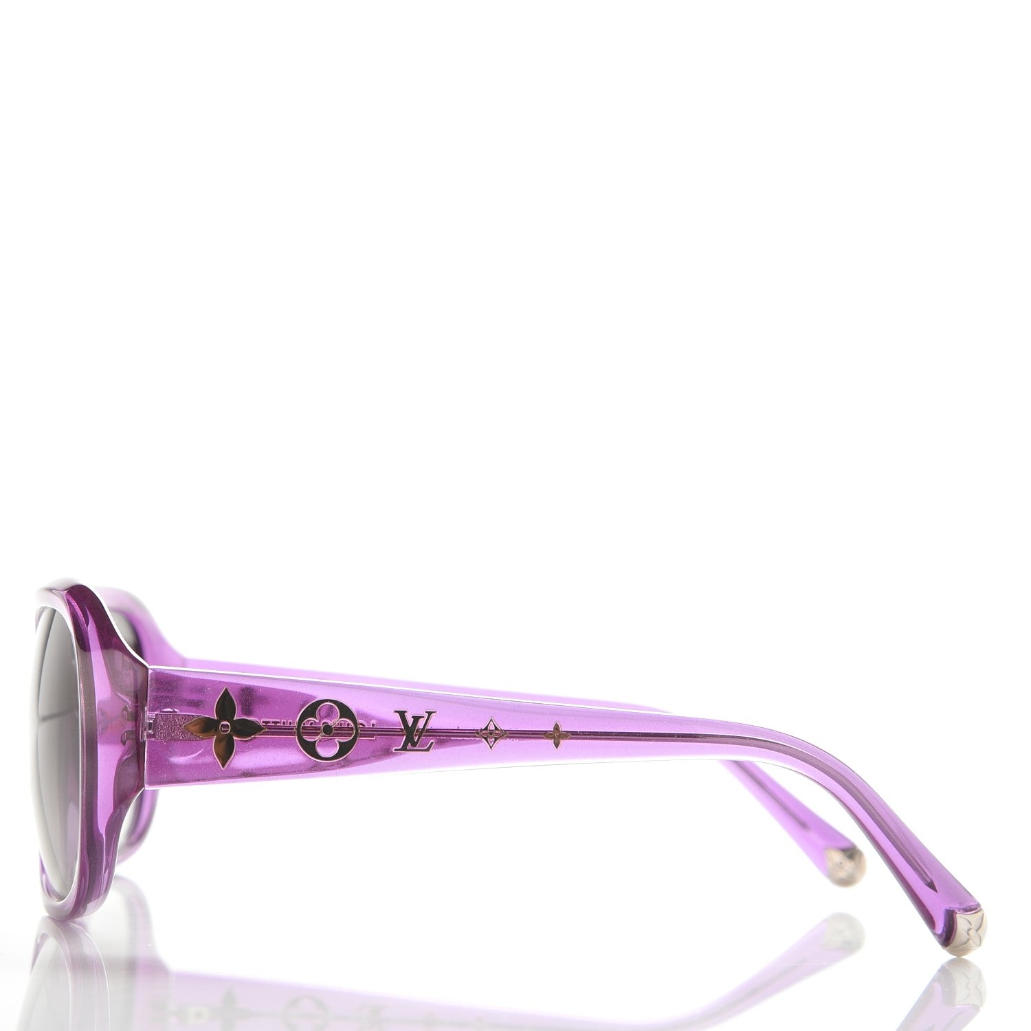 Louis Vuitton Obsession GM Z0642E Sunglasses Violet Glitter 3 of 9