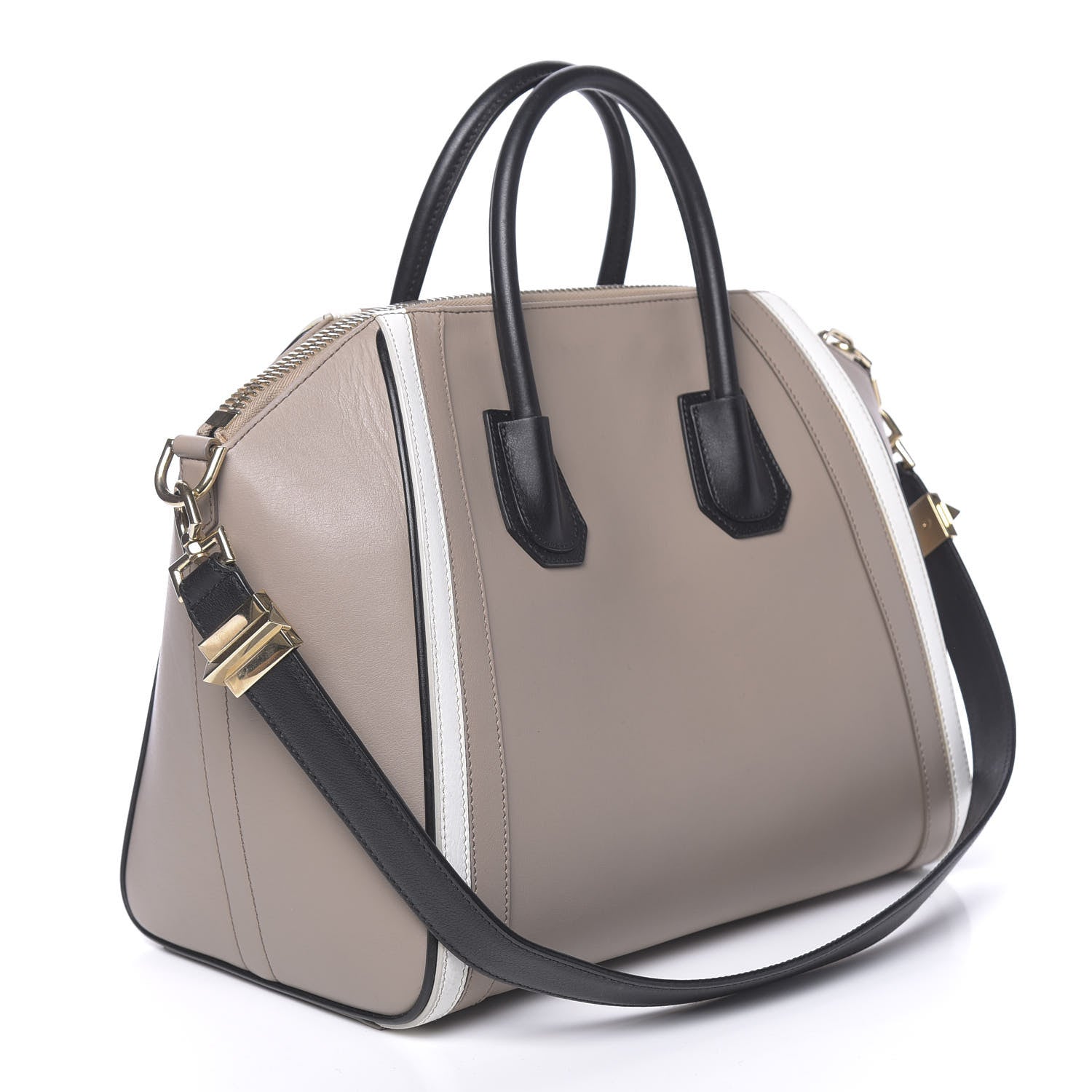 Givenchy Calfskin Medium Tri-Color Antigona Beige Black White 3 of 11