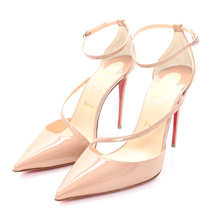 Christian Louboutin Patent Fliketta 100 Pumps 39 Nude 4 of 9