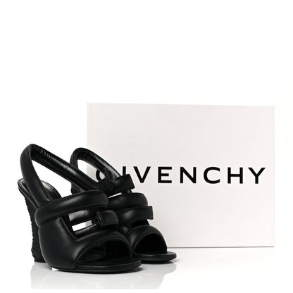 Givenchy Lambskin 4G Logo Horn Sandals 36 Black 20 of 20