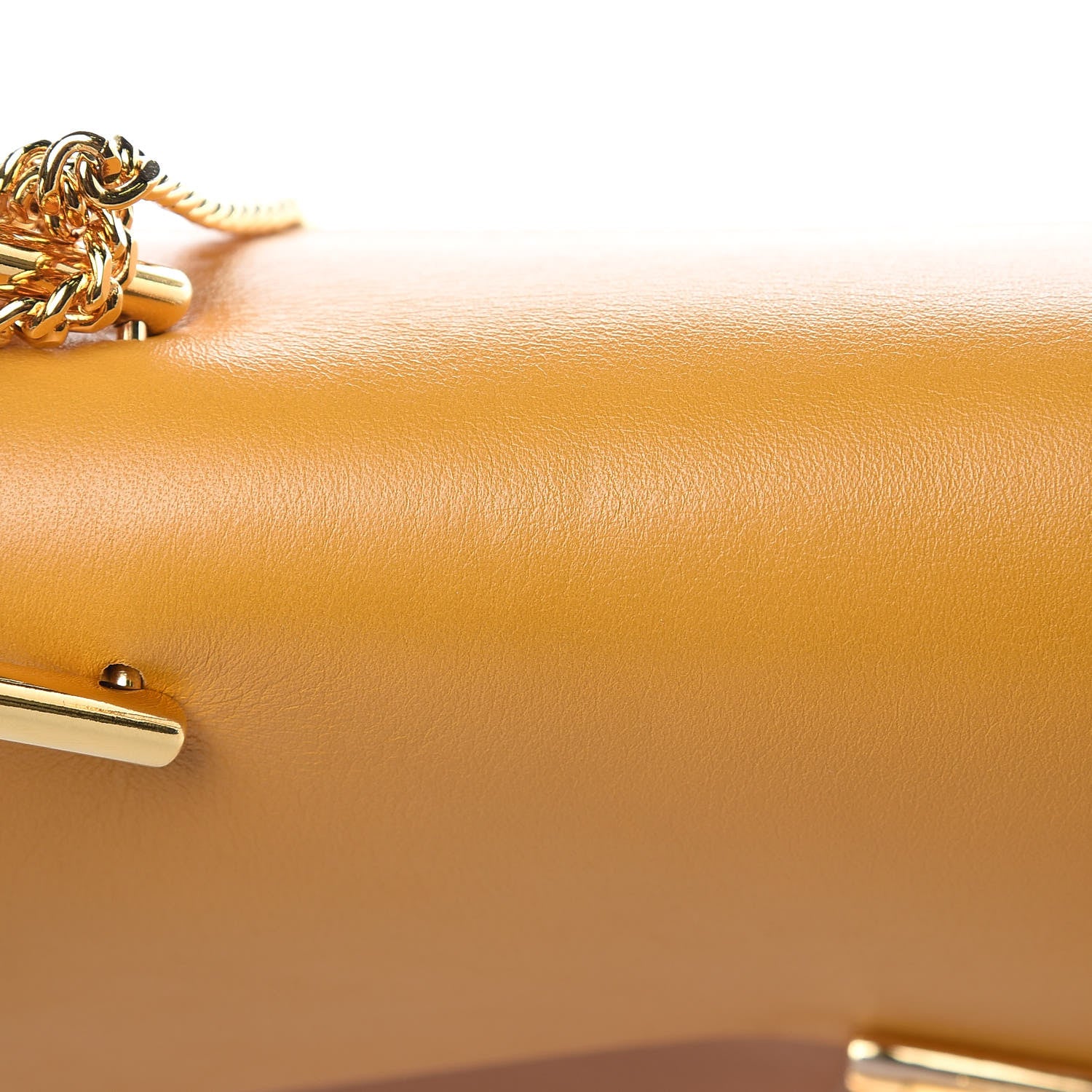 Chloe Grained Calfskin Lambskin Bi-Color Drew Shoulder Bag Wet Sand Sunflower 7 of 10