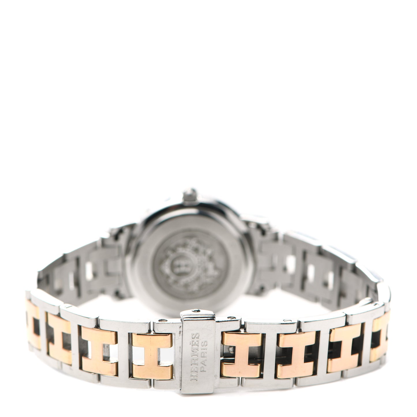 Stainless Steel Mother of Pearl 24mm Clipper Quartz Watch Rose Gold