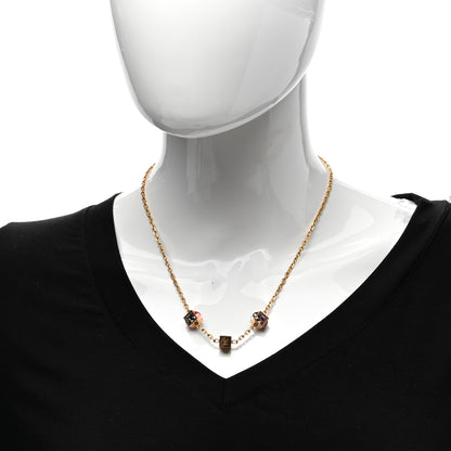Louis Vuitton Swarovski Gamble Short Necklace Rose Gold 2 of 4