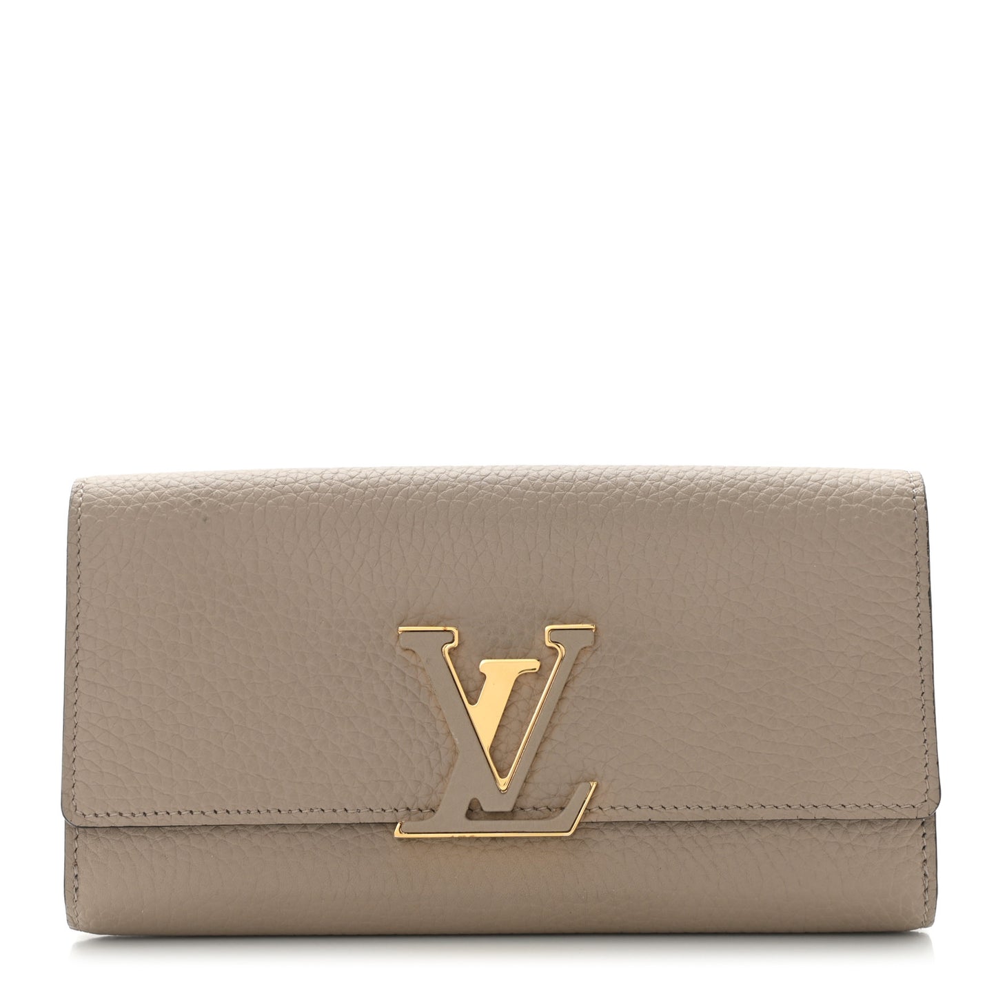 Taurillon Capucines Wallet Galet