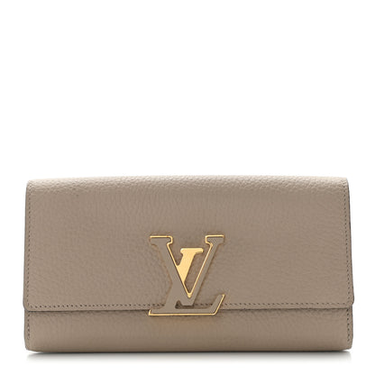 Louis Vuitton Taurillon Capucines Wallet Galet 1 of 9