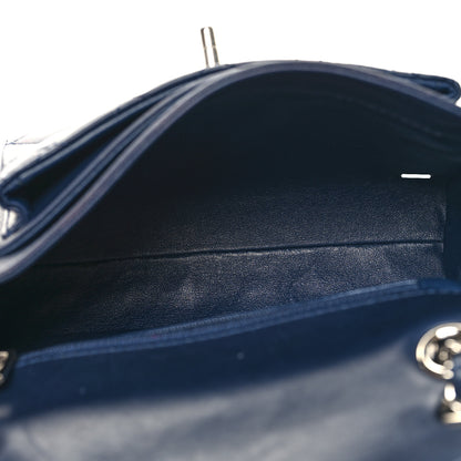 Chanel Lambskin Quilted Small Geometric Flap Navy 5 of 11