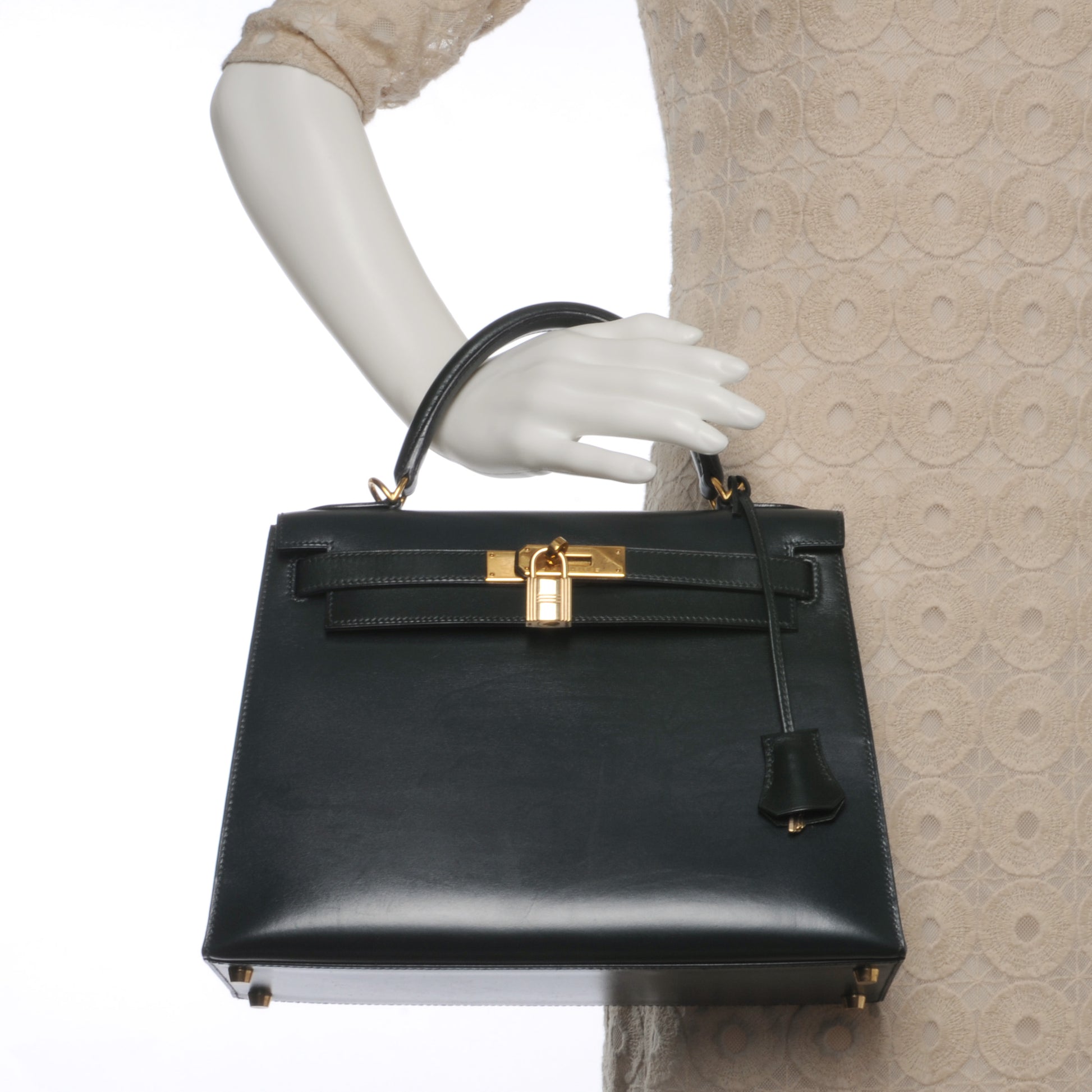 Hermes Box Calf Kelly 28 Vert Fonce 2 of 11
