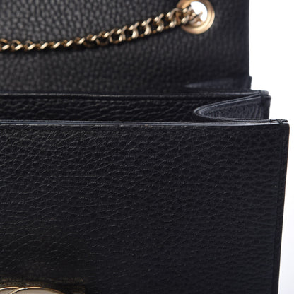 Gucci Dollar Calfskin Small Interlocking G Shoulder Bag Black 8 of 13