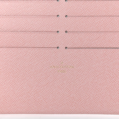 Louis Vuitton Calfskin Felicie Card Holder Insert Rose Ballerine 6 of 6
