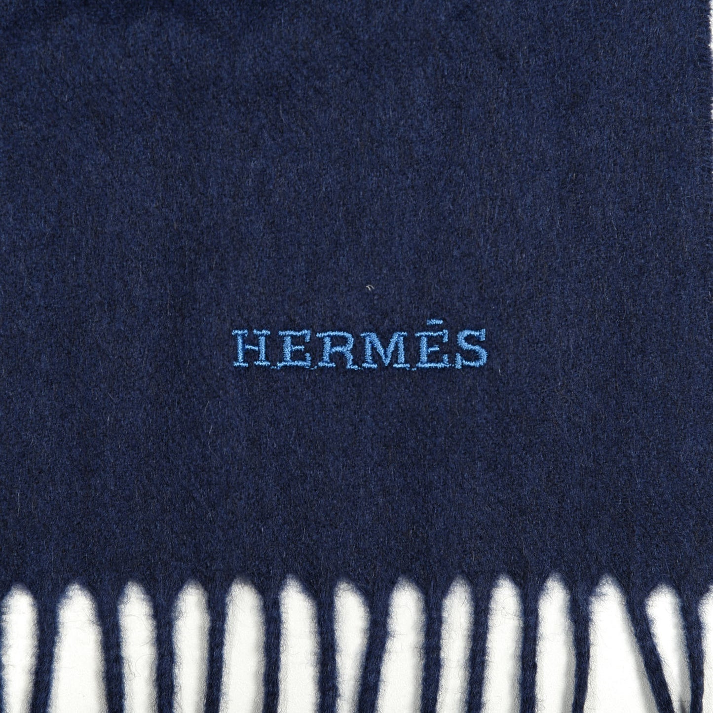 Cashmere Space University Muffler Bleu Outremer