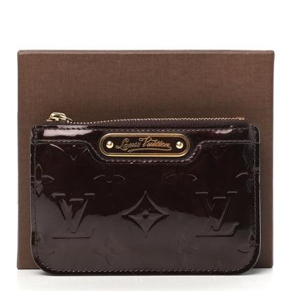 Louis Vuitton Vernis Key Pouch Amarante 8 of 8