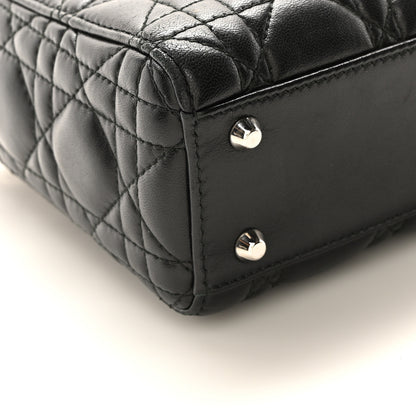 Christian Dior Lambskin Cannage Mini Lady Dior Black 8 of 9
