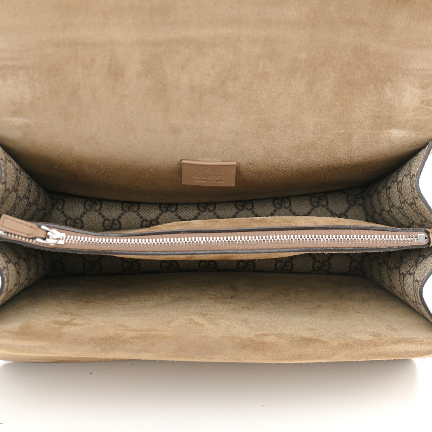 GG Supreme Monogram Medium Dionysus Shoulder Bag Taupe