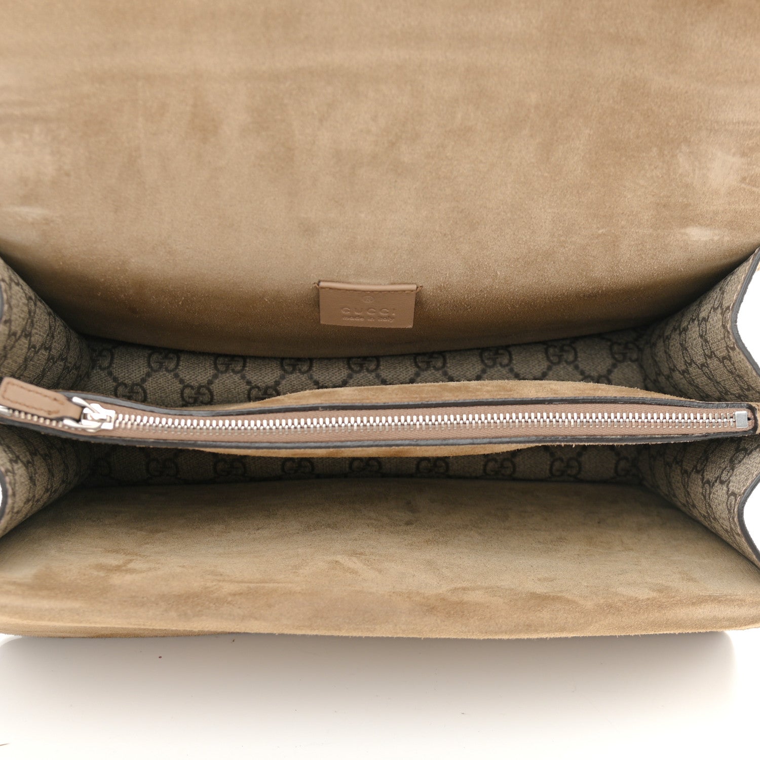 Gucci GG Supreme Monogram Medium Dionysus Shoulder Bag Taupe 7 of 15