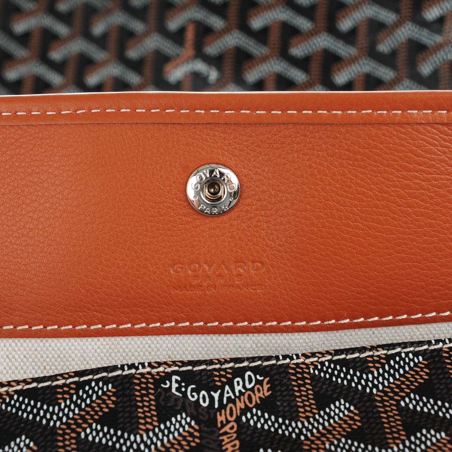 Goyard Goyardine Saint Louis GM Black Gold 8 of 9