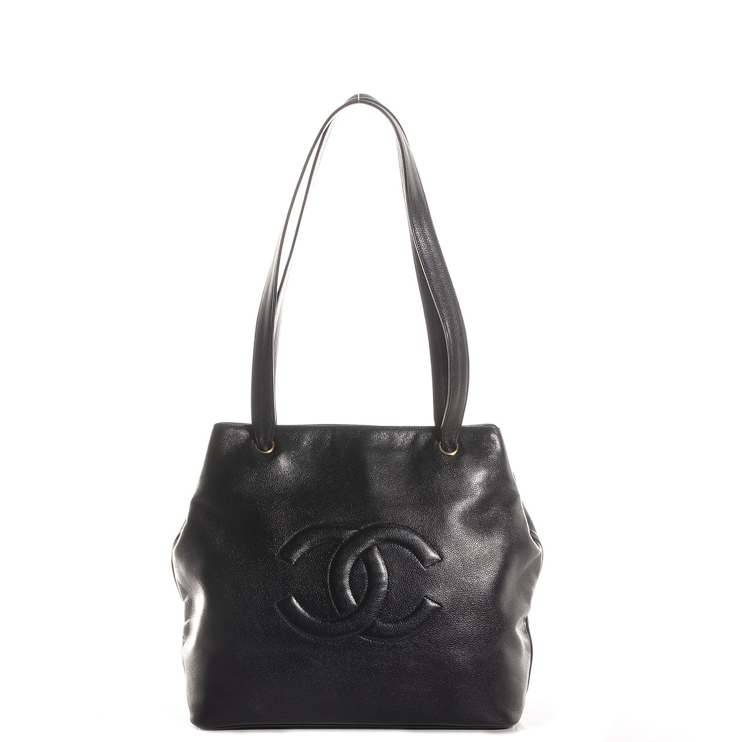 Caviar CC Shoulder Bag Black