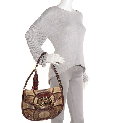 Gucci Exotic Patchwork Britt Medium Shoulder Bag 2 of 7