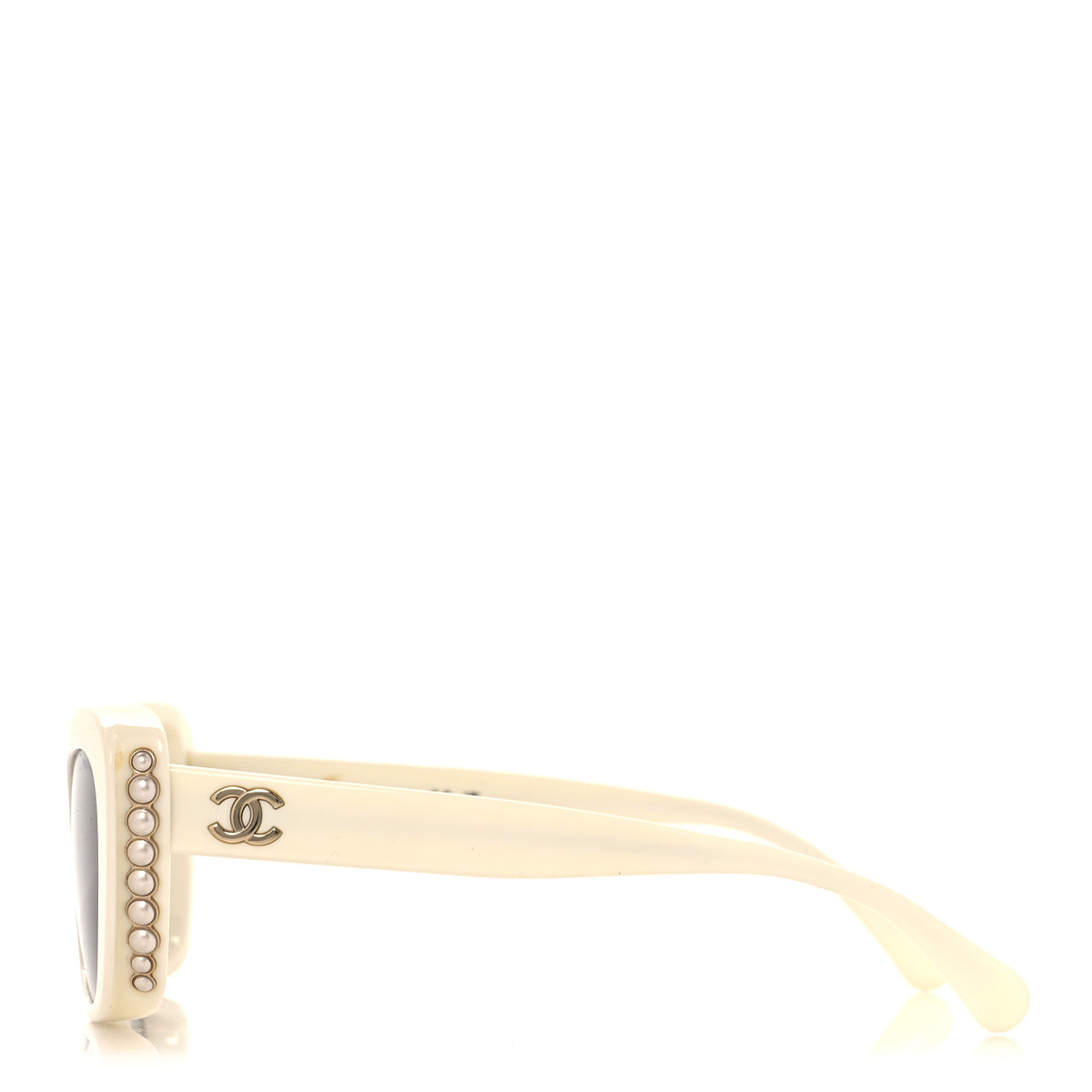 Chanel Acetate Pearl Cat Eye CC Sunglasses 5481-H-A White 3 of 7