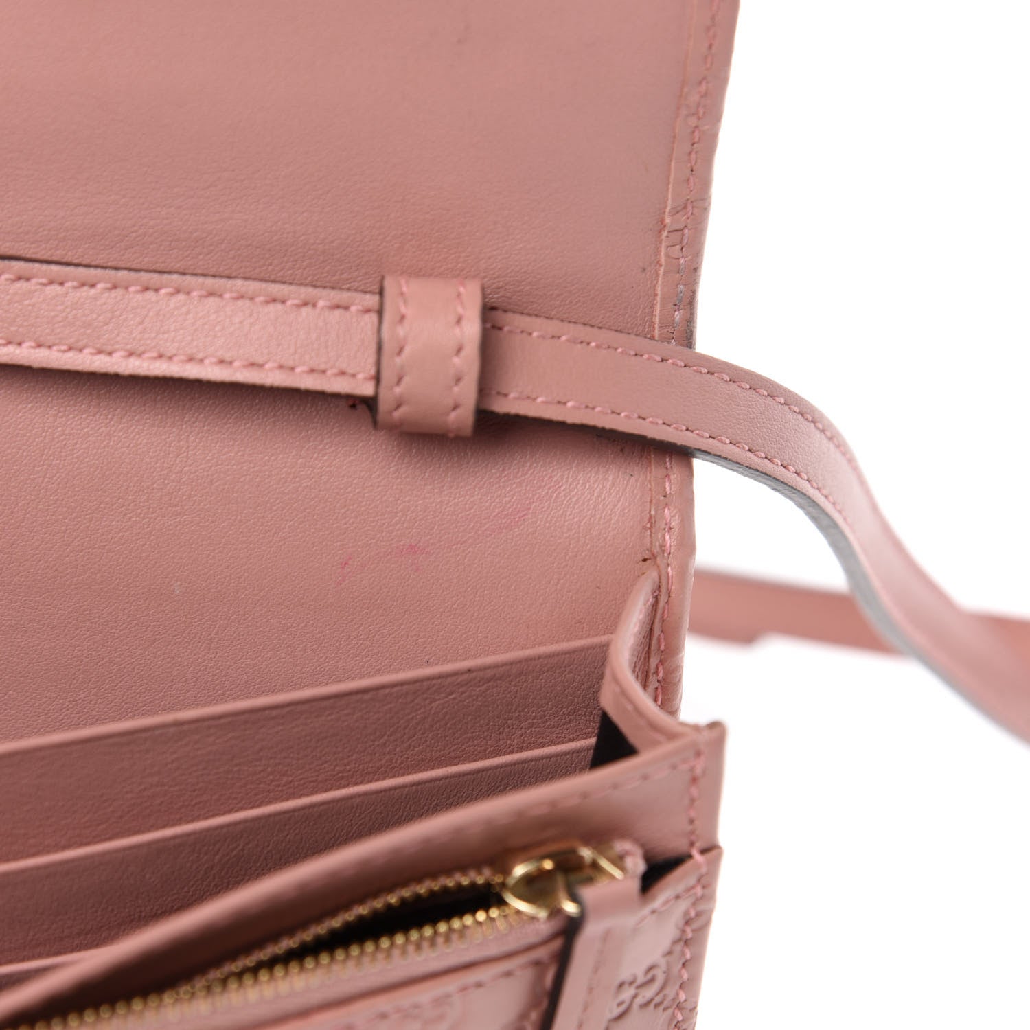 Gucci Microguccissima Crossbody Wallet Soft Pink 11 of 13