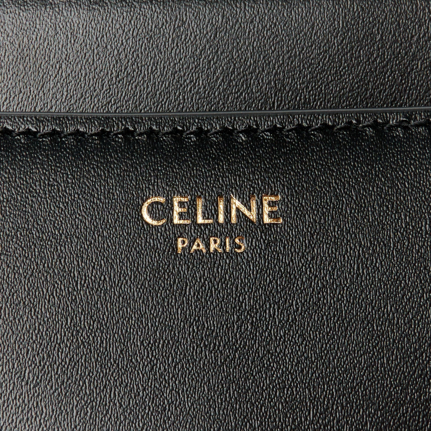 Satinated Calfskin Mini 16 Top Handle Bag Black